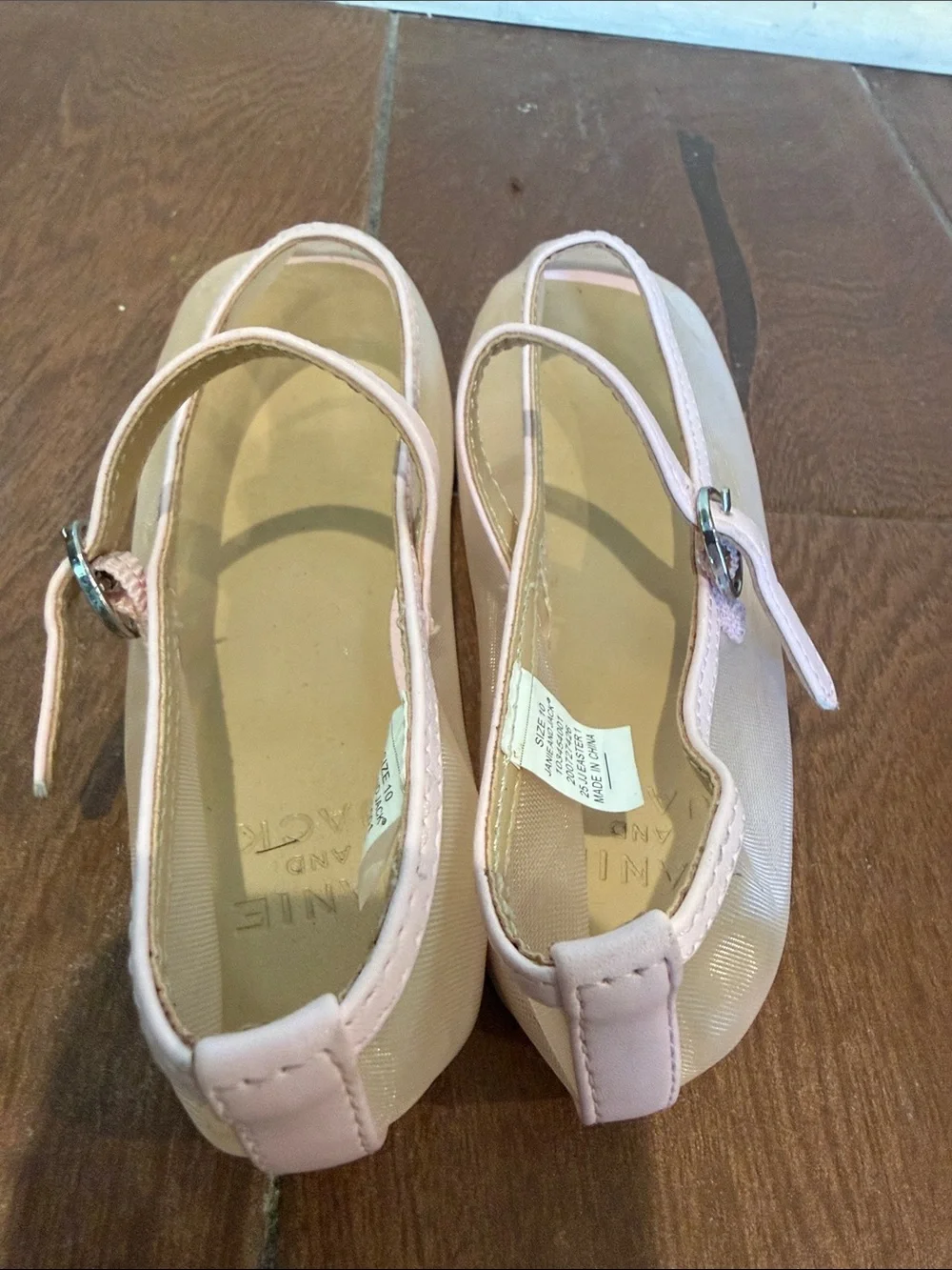 Janie and Jack Light Pink Mary Jane Dress Flats